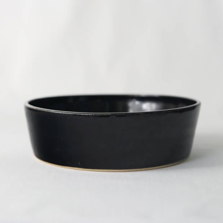 Jet Black Classic Pasta Bowl for wholesale by Katie L Thompson Designs