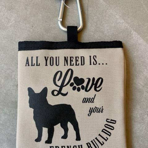 Gifted Wholesale Ltd - Wholesale Pet Treat Bag - Dog - French Bulldog Pet Treat Bag