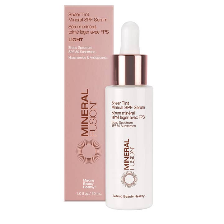 Sérum Minéral Teinté SPF 50 pour la vente par Mineral Fusion