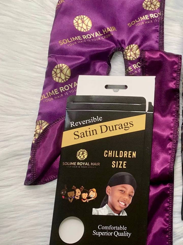 Solime Royal Hair - Reversible Durag - Kid/Baby Size for wholesale by SOLIME ROYAL HAIR