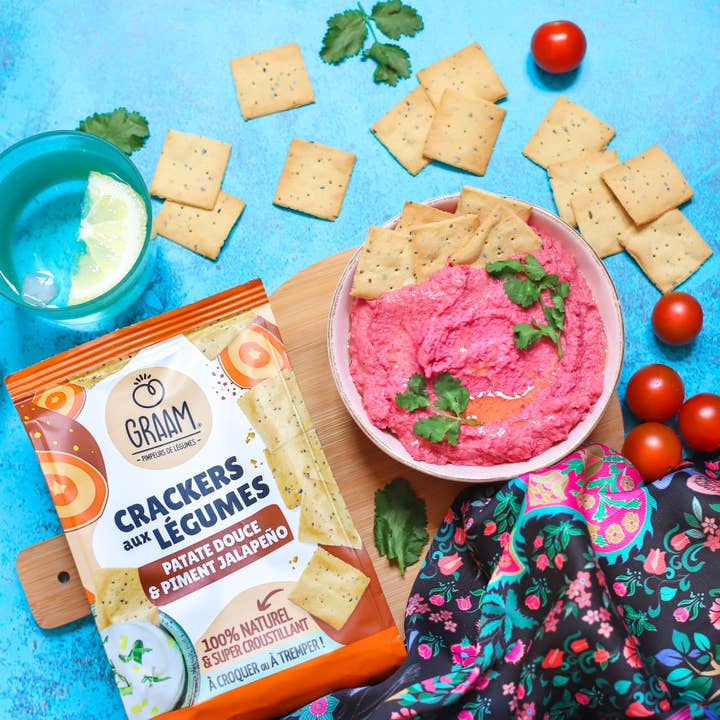 GRAAM - Wholesale Crackers - GRAAM - Sweet Potato & Jalapeño Crackers 90g