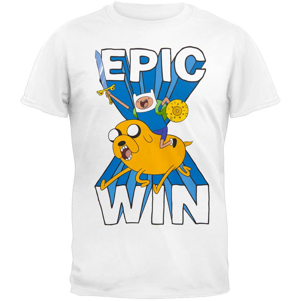 Official Store - Wholesale Screen Printed T-Shirt - Men's - Adventure Time - Epic Win Men's T Shirt0