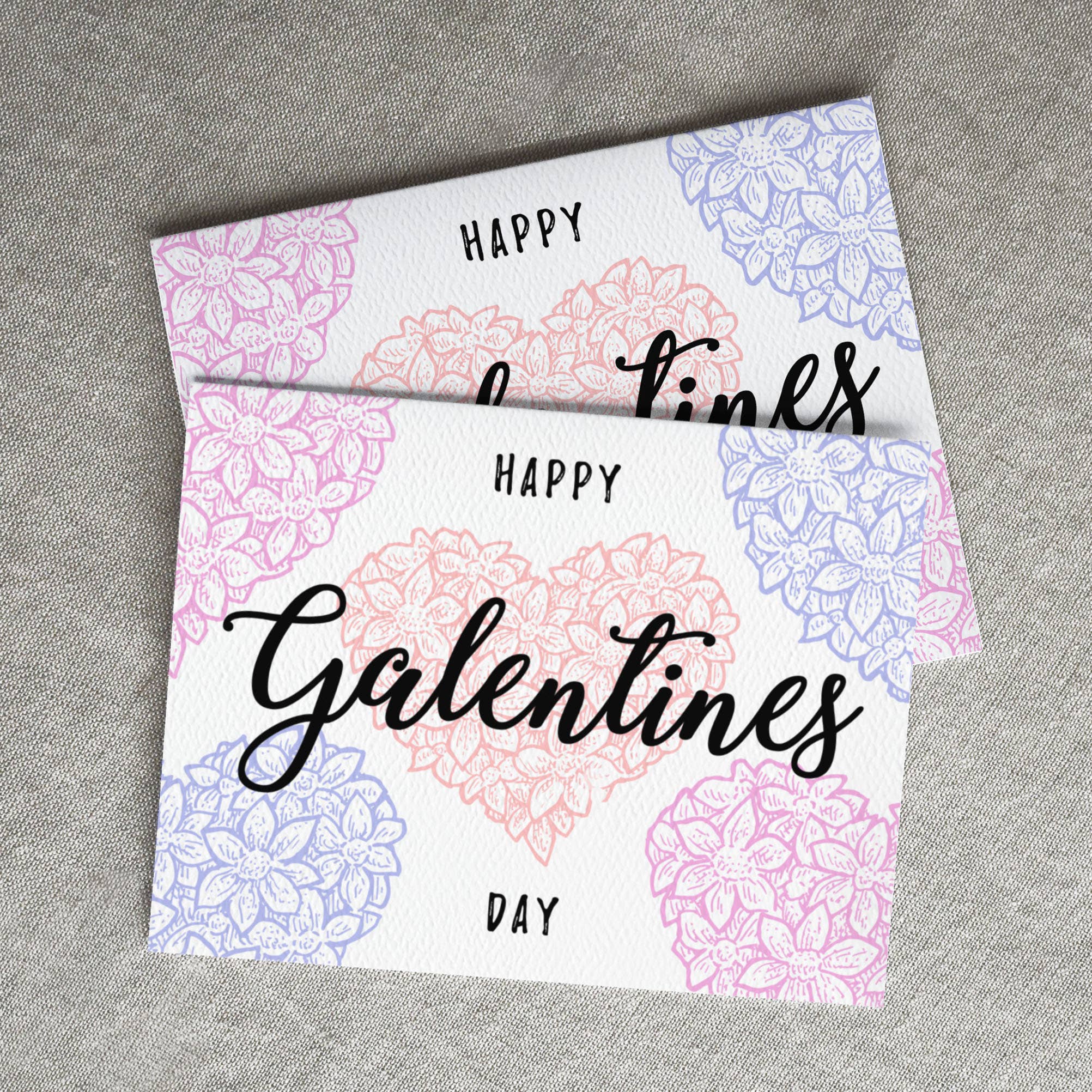 Blue Thistle - Wholesale Valentine's Day Card - Happy Galentine's Day Card, Valentine's Day Card for Friends2