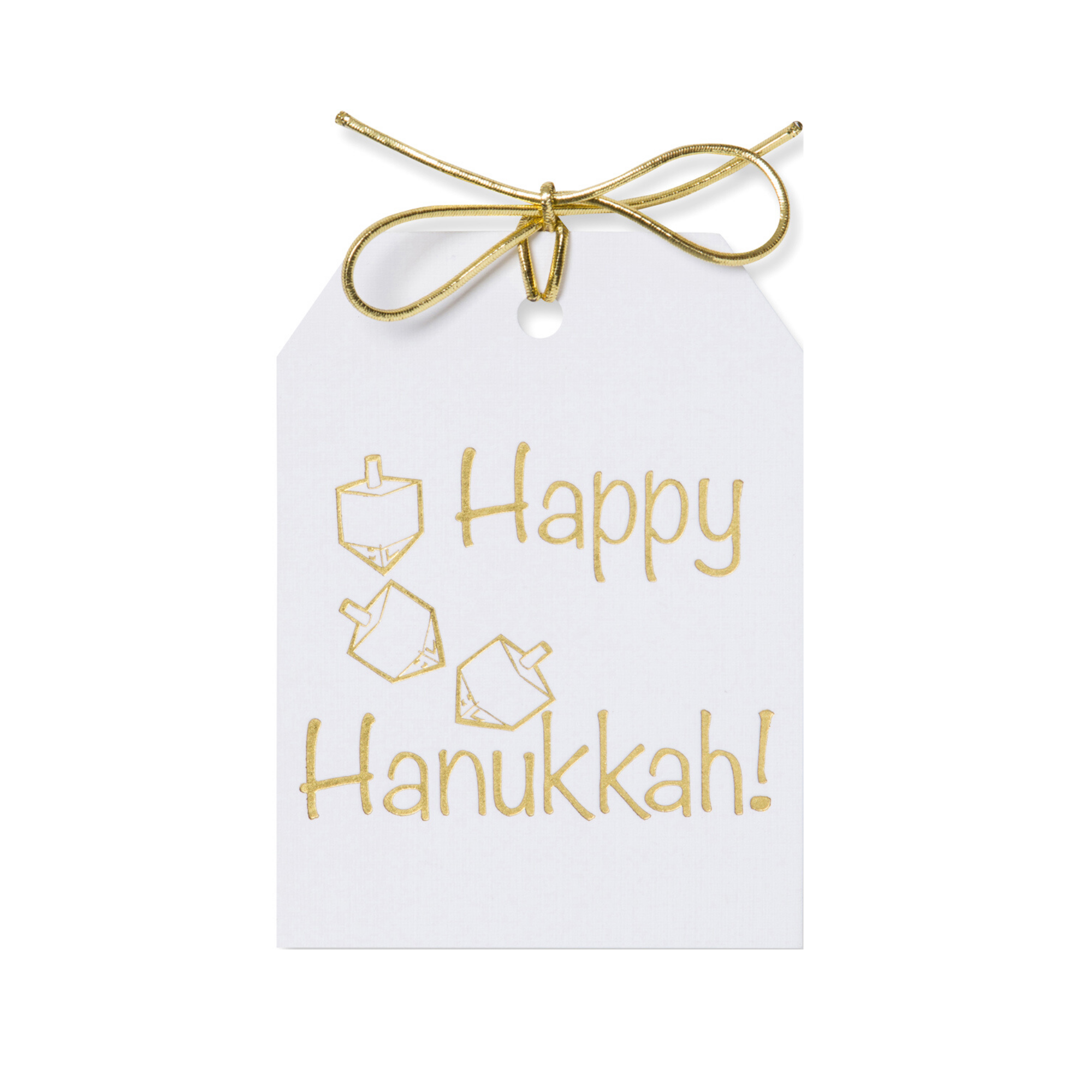WowWordZ - Wholesale Gift Tag - Happy Hanukkah Dreidel Gift Tags - Set of 100