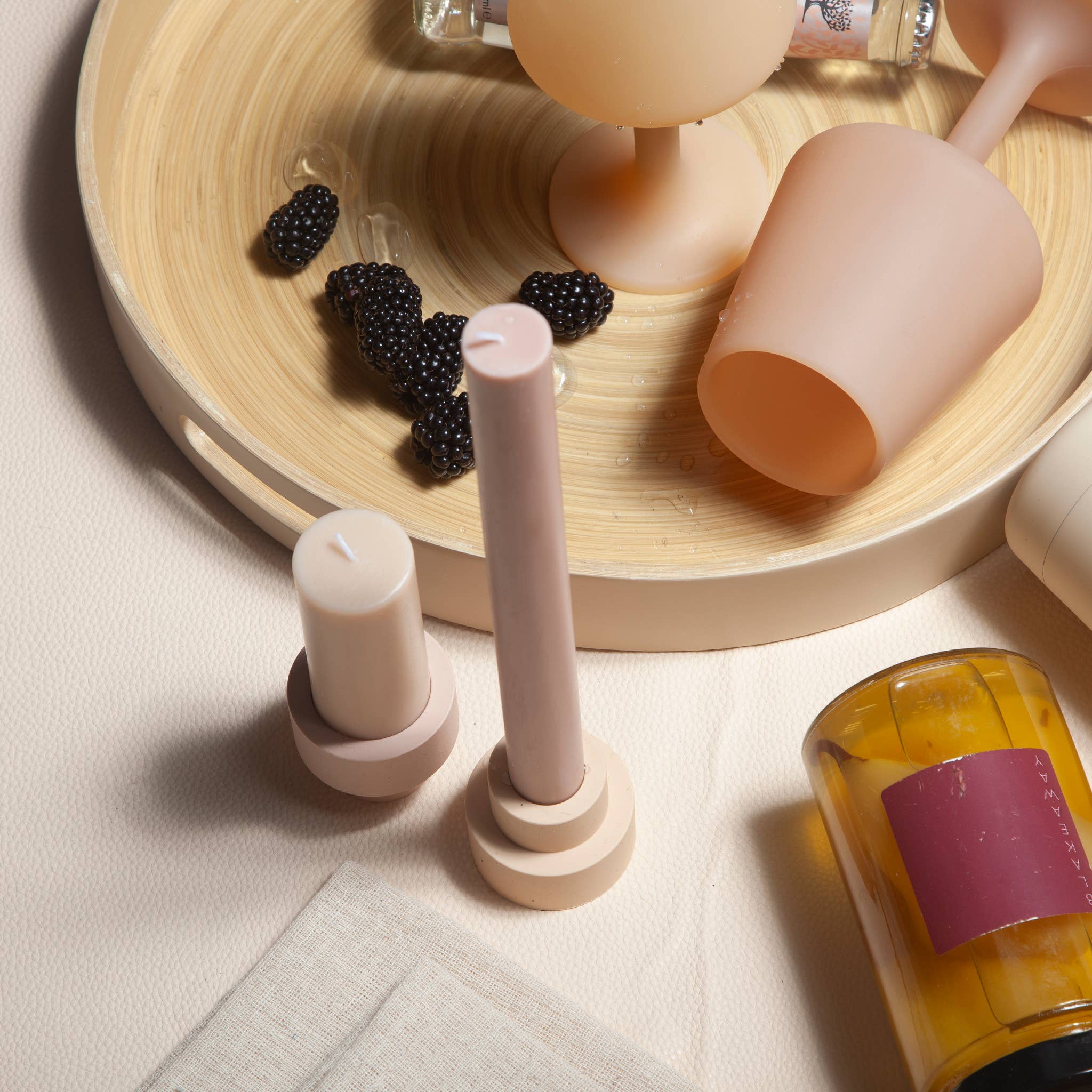 porter green | style + sustainability - Wholesale Tapered candle/candlestick - Wheat + Oat |Escc Dinner Candle| Soy-blend Unscented Candles8