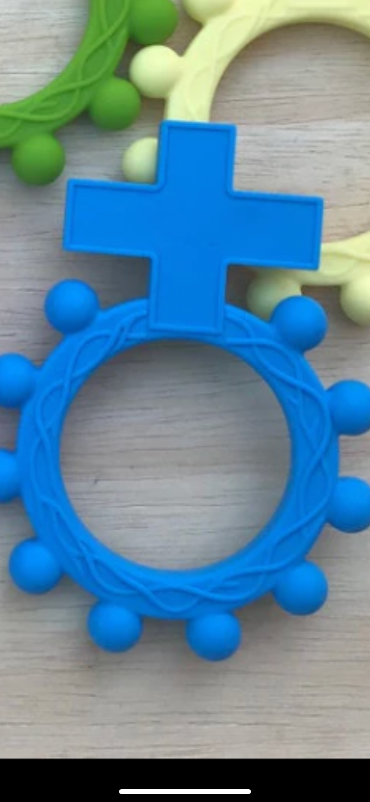 Weisinger Designs - Wholesale Teether (Not Clip-On) - Baby - CT101 Baby Silicone Finger Rosary Teether6