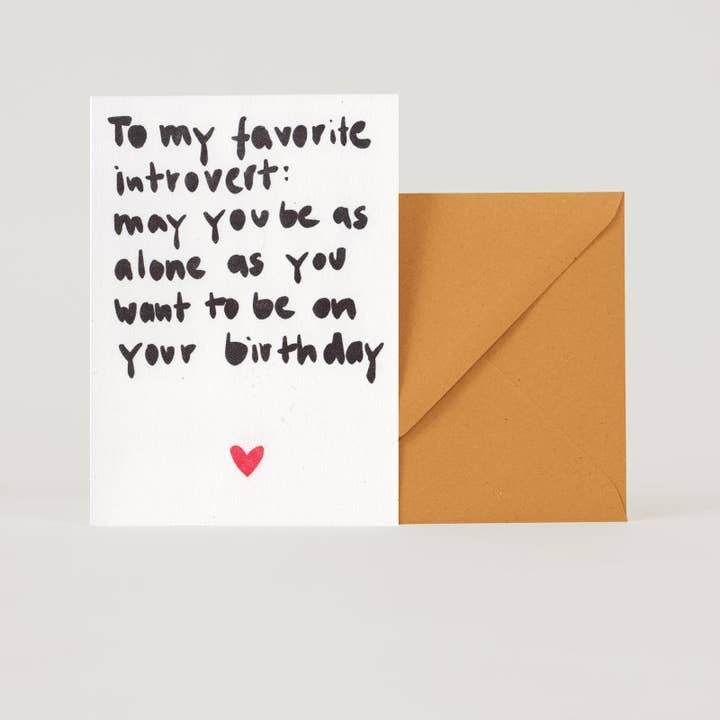 Birthday introvert for wholesale by superjujupress