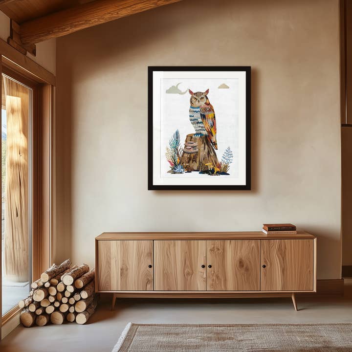 Art Print | Owl Wall Art | THE VISIONARY OWL for wholesale by Dolan Geiman