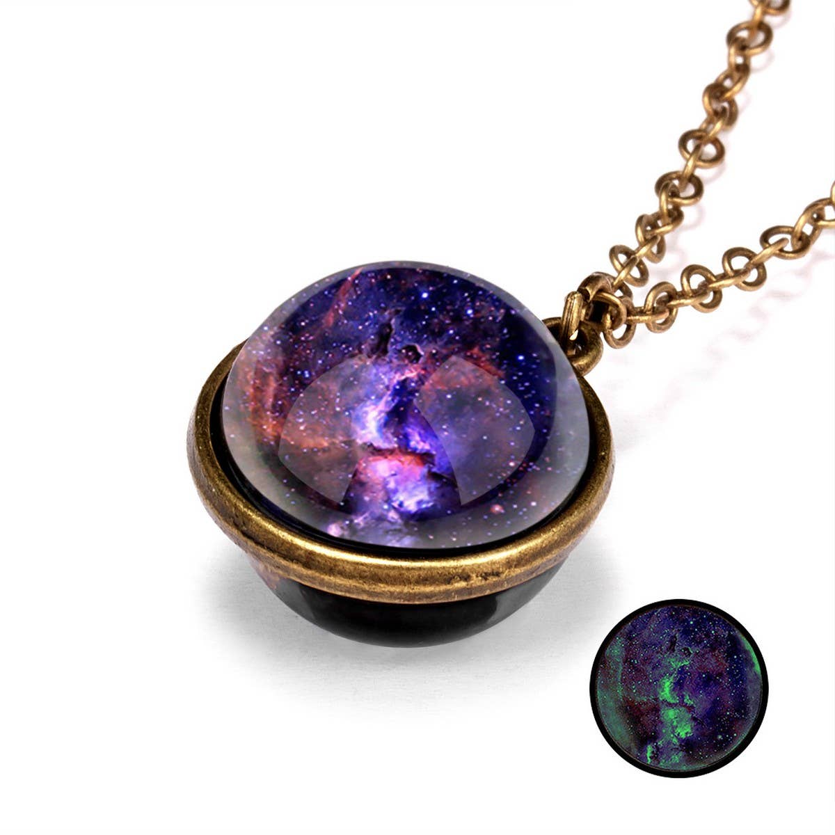 NINEXIS - Wholesale Jewelry Set - CWAJE2502_LUMINOUS DOUBLE-SIDED UNIVERSE STARRY SKY NECKLACE0