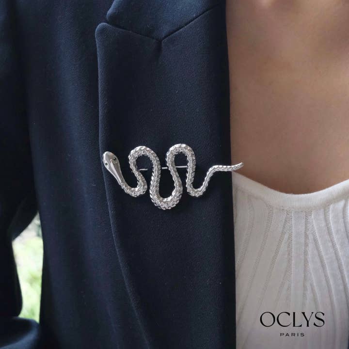 Oclys - Venta al por mayor Broches - Broche de serpiente de acero inoxidable Dibi3