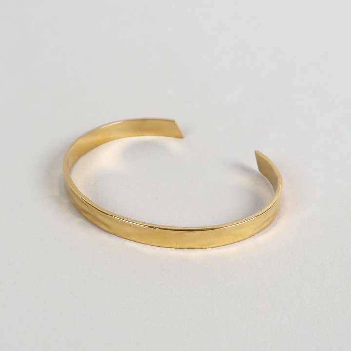 Angels Whisper Accessories - Wholesale Cuff bracelet - Toro Skinny Open Cuff 18K Gold Plated Bangle0