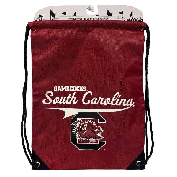 South Carolina Gamecocks Cinch BackSacks - TEAM SPIRIT Style for wholesale by St. Louis Wholesale LLC