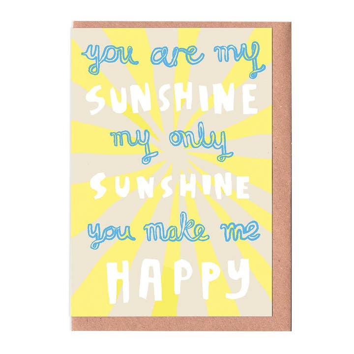 Biglietto «Tu sei il mio sole» per la vendita all'ingrosso da parte di Sarah Ray