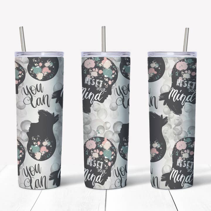 Você pode redefinir sua mente 20 Oz Tumbler por atacado de Perfectly Diverse Trendz, LLC