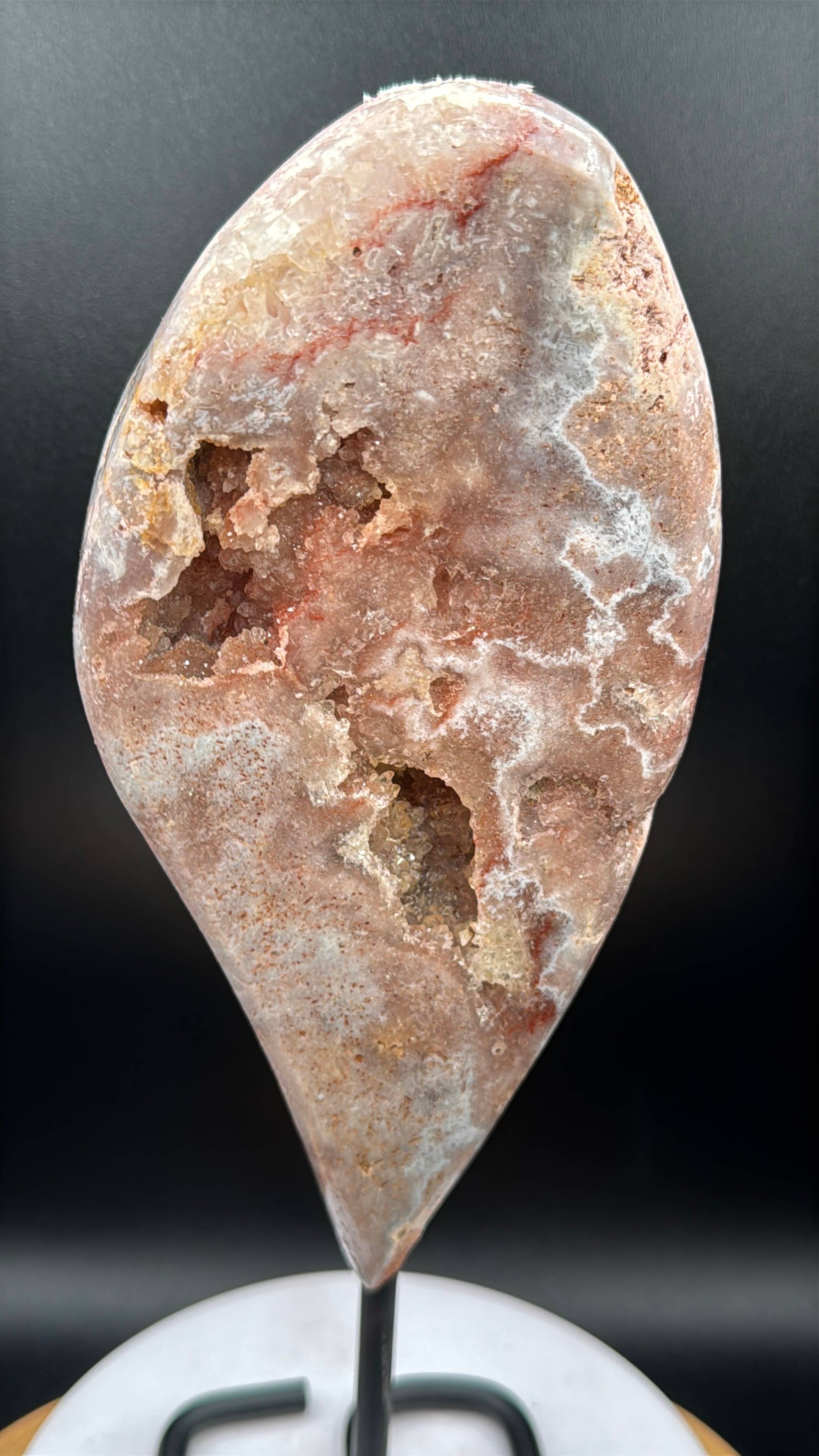 The 7 Directions - Wholesale Spiritual Stone/Crystal - Pink amethyst free form from Brazil w/ info card H2118