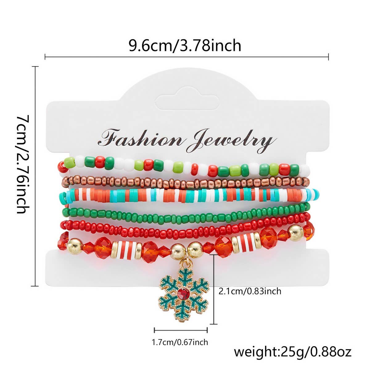 NINEXIS - Wholesale Jewelry Set - CWAJE2519_CHRISTMAS COMBINATION BEADED BRACELET3