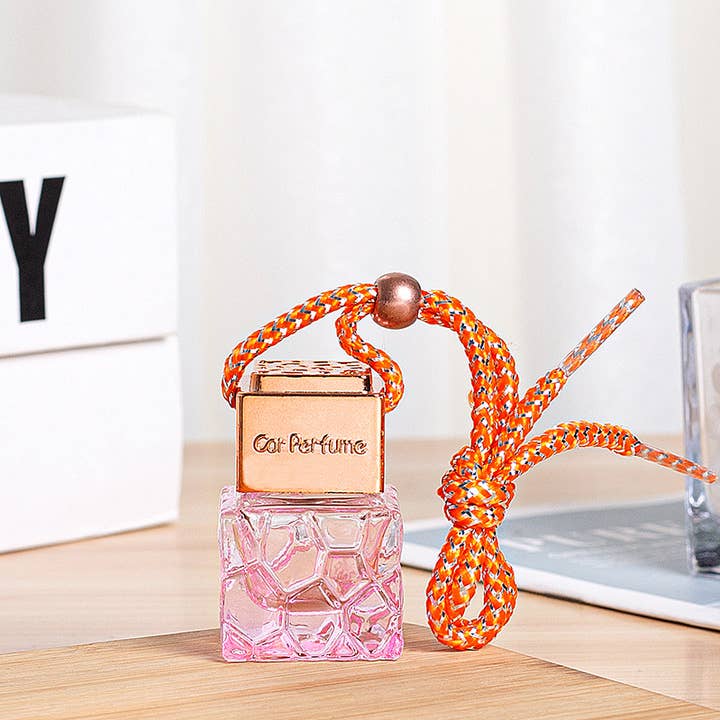 Candles Meta - Wholesale Car Freshener - Unisex - 8ml Rose Gold Lid Water Cube Car Perfume Empty Bottle