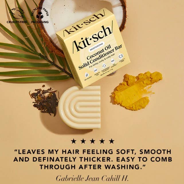 KITSCH - Wholesale Hair Conditioner - Coconut Oil Conditioner Bar for Dry Damaged Hair1