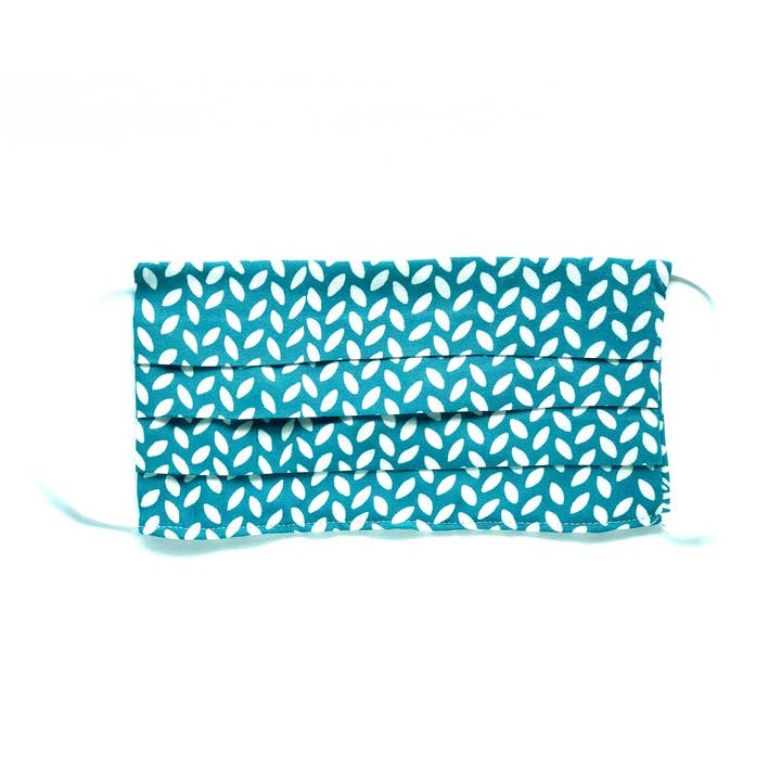 Garuda face mask, teal for wholesale by LINDA HERING