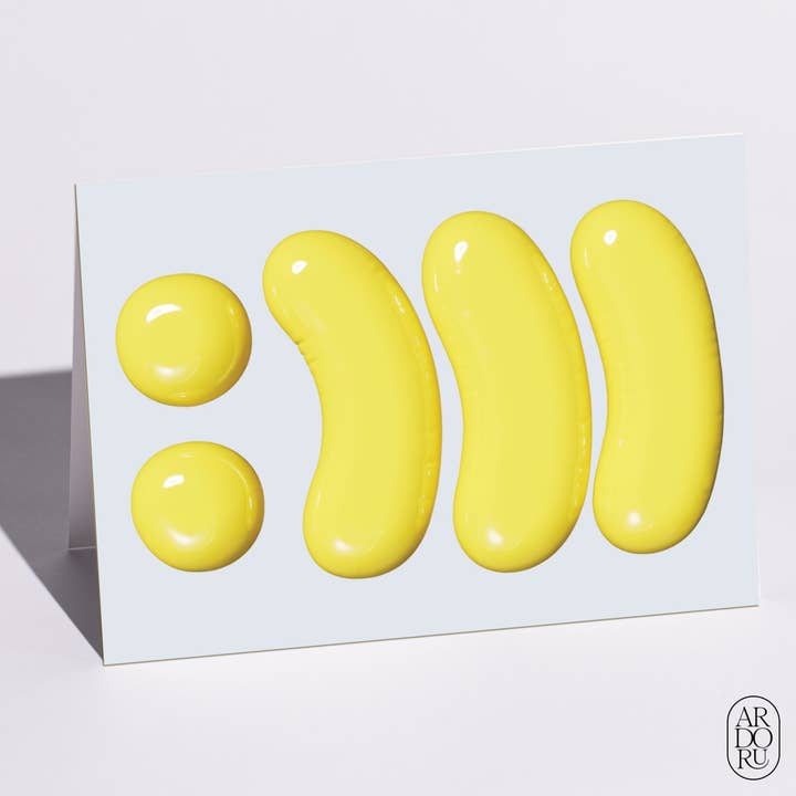 Carte de remerciement - ":)))" pour la vente par ArdorU