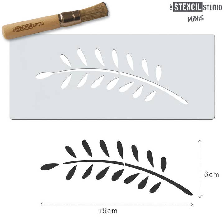The Stencil Studio – wholesale Stencil/craft die – Stencil MiNiS - Small Branch Stencil2