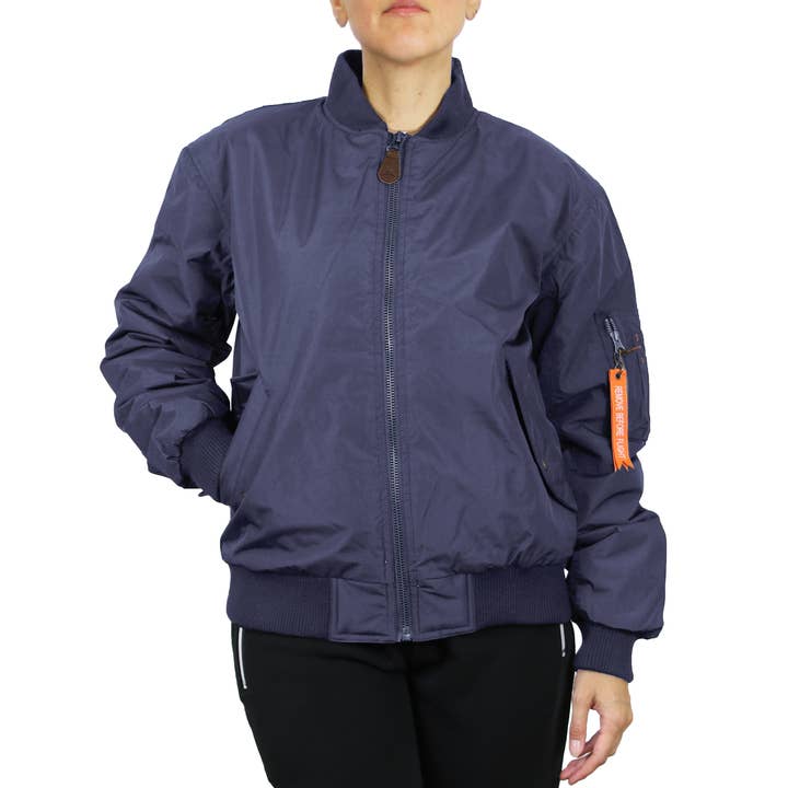 Galaxy By Harvic - Wholesale Jacket - Women's - Women's Loose Fit Heavyweight Flight Bomber Jacket3