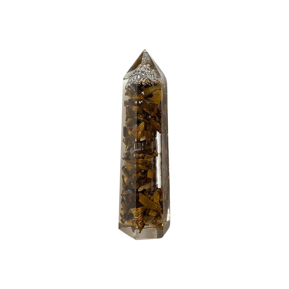 VIE – wholesale Spiritual stone/crystal – Orgonite Obelisk Tower, 8x2x2cm0