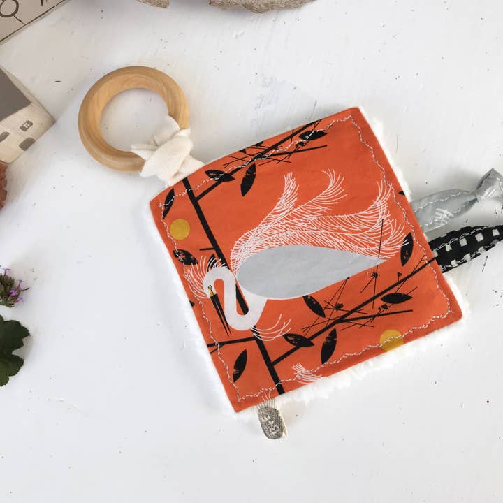 The Bird & Elephant - Wholesale Crinkle Tag Toy - Baby - Infant Crinkle Toys, Charlie Harper Birds