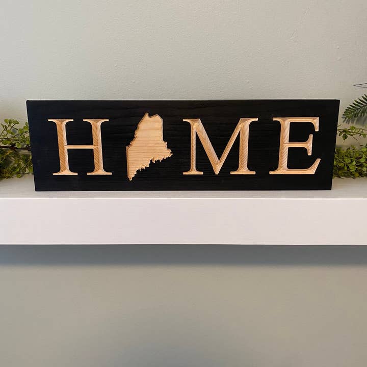 Creative Carpentry of Maine - Vendita all'ingrosso Cartelli - Segno «Home» del Maine