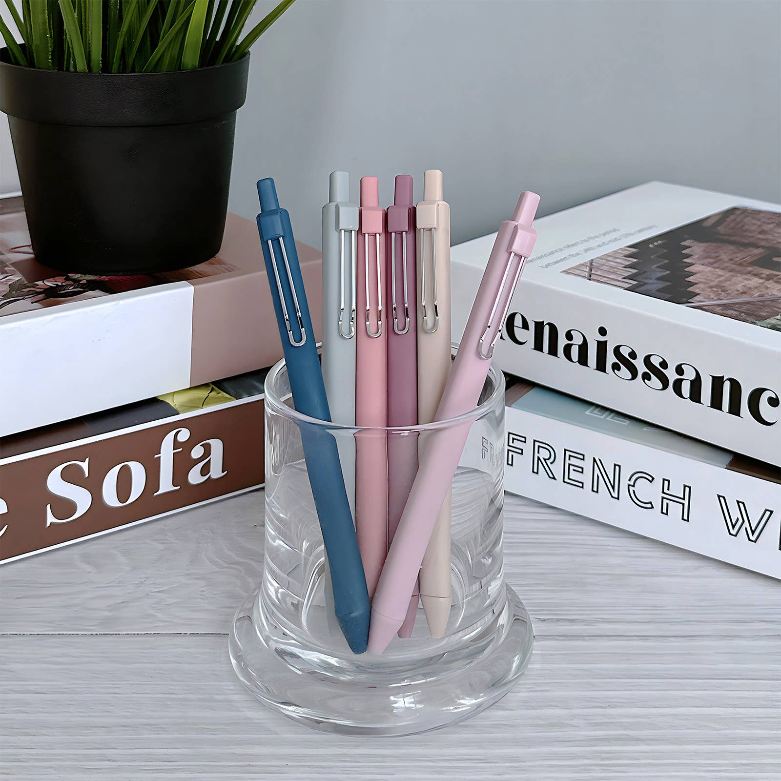 Wrapables.com - Wholesale Pen - Wrapables Retractable Black Ink Gel Pens, 0.5mm (Set of 6)22