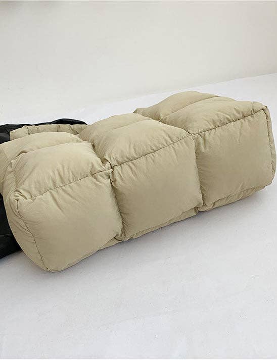 Sweetkama - Wholesale Tote Bag - Women's - Ladies Puff Solid Color Padded Cloud Tote Bag SKAB41349