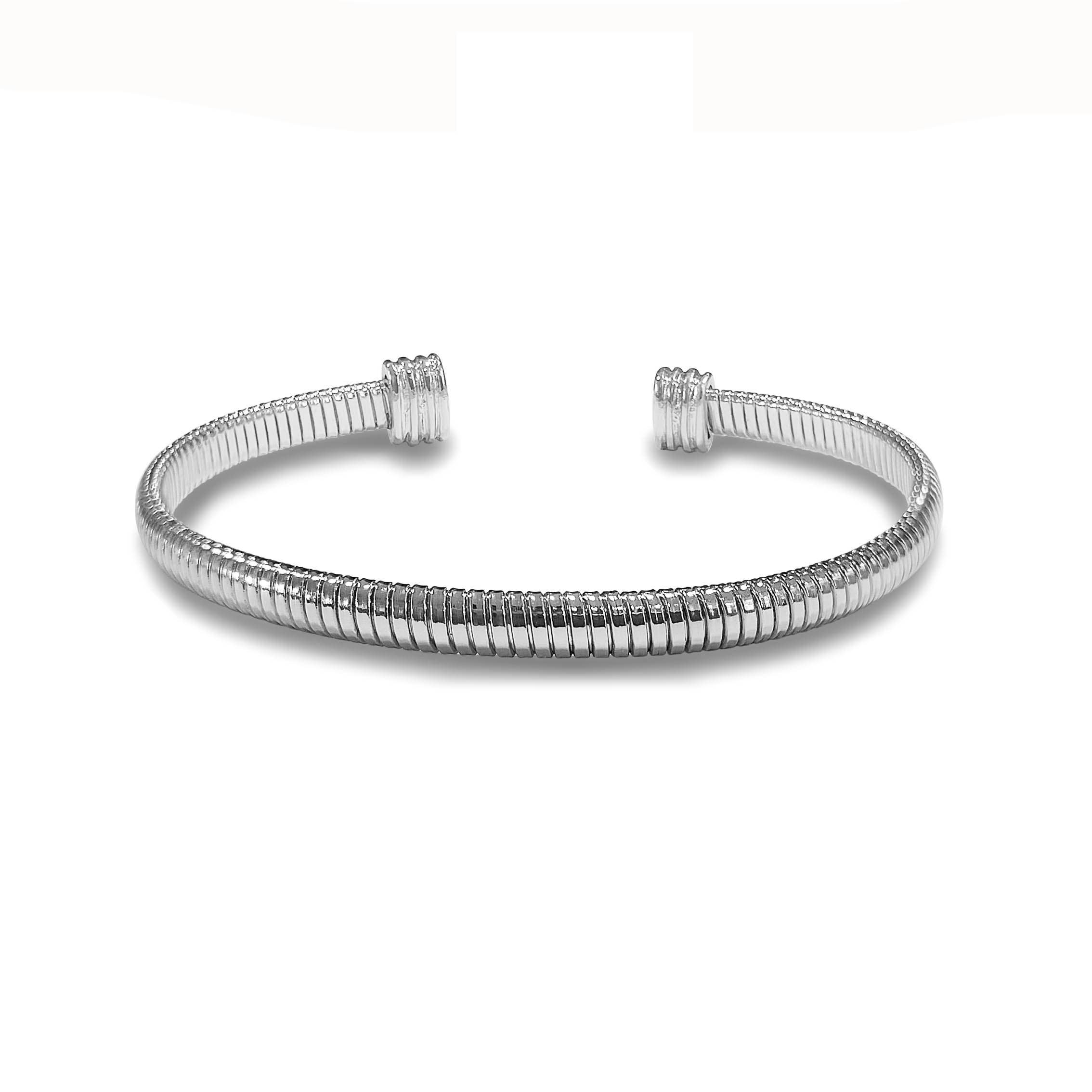 Silver Cobra Chain Bangle for wholesale on Faire0