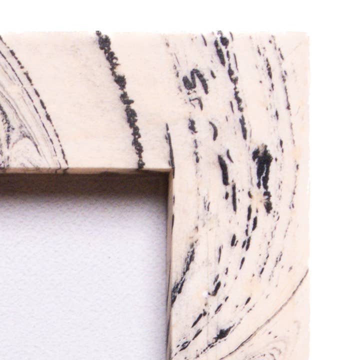 Mutual Adoration - Wholesale Picture frame - 8x10 Black + White Hand Marbled Wood Picture Frame3