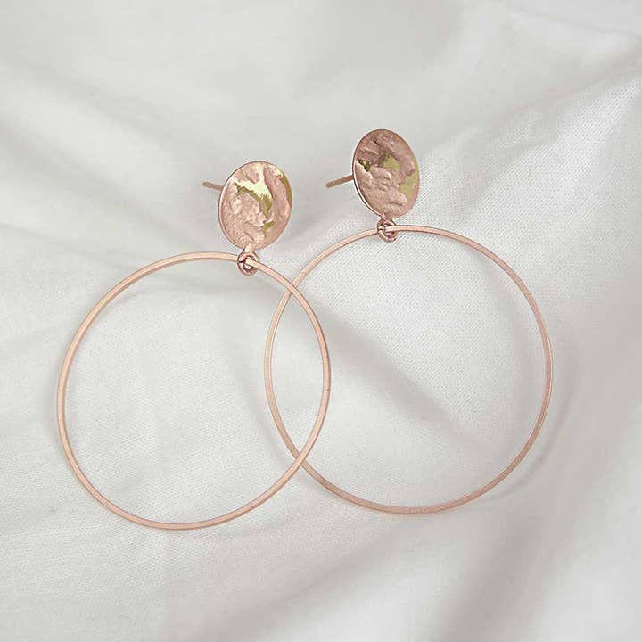 Sergio Engel jewellery - Wholesale Stud/Post Earrings - Pura Recycled 04 Creole Plug Earring in Matt/Gloss Look9