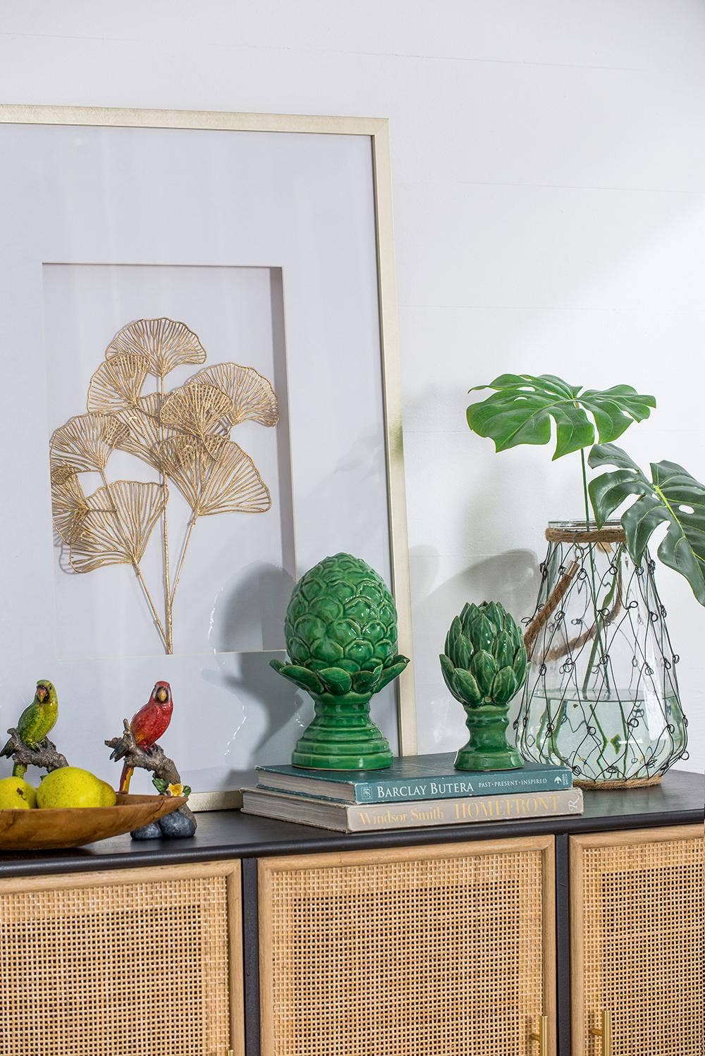 A&B Home Group Inc. - Wholesale Decorative Figurine - D4x7.5" Blooming Artichoke Accent, Small - Green7