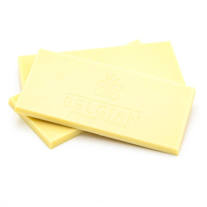 Chocolate handmade bar white cane sugar for wholesale by The Belgian Chocolate Makers