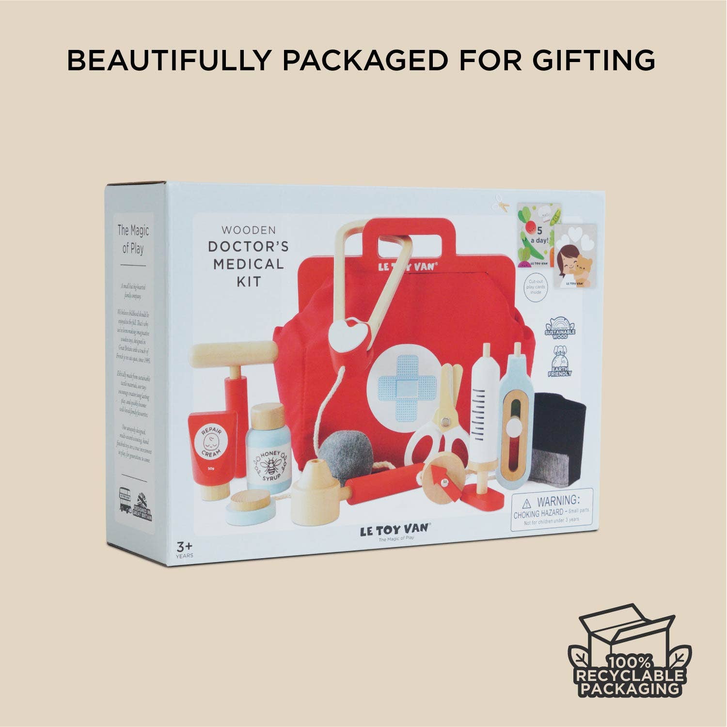 Le Toy Van, Inc. - Wholesale Toy Set - Kids - Vintage Doctor Roleplay Wooden Kit6