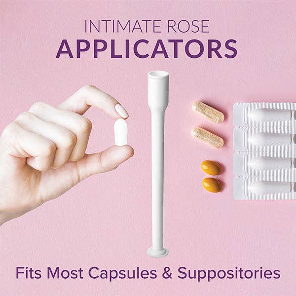 Intimate Rose - Wholesale Health/Detox Tea - 30 Count Vaginal Suppository Applicators for Boric Balance & Other Suppositories