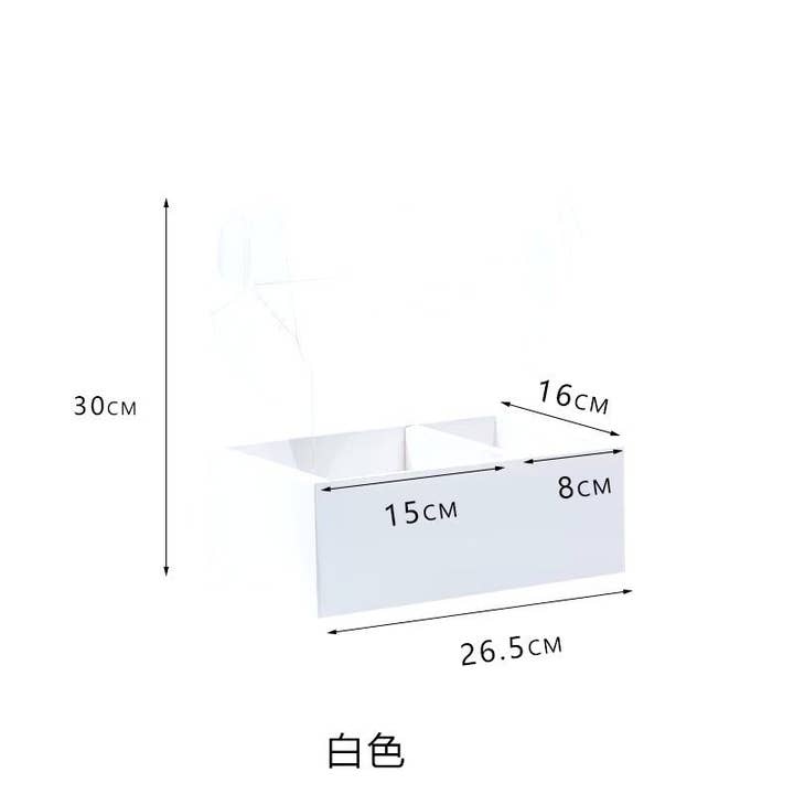 Elegant Design Supply – Caixa de presente por atacado – Caixa de Presente Transparente para Flores com Alça2