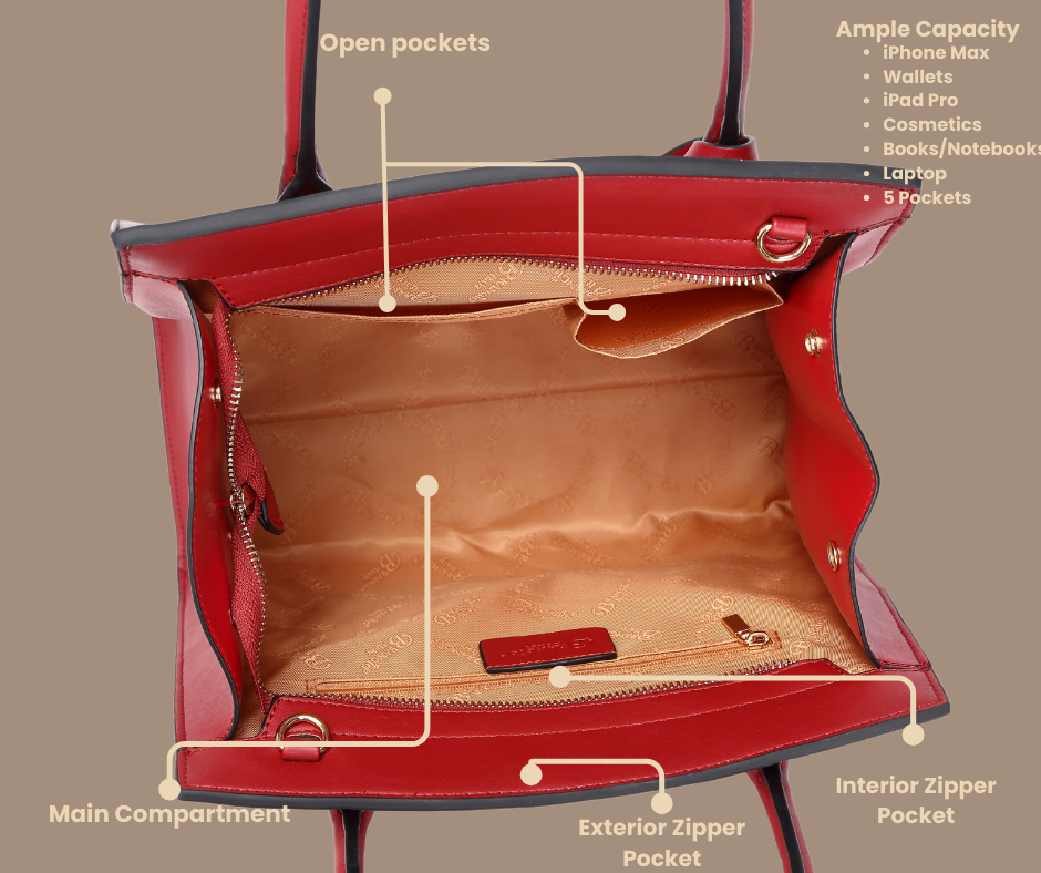 Brangio (Italy) Company Inc. - Wholesale Tote Bag - Women's - Brangio Italy Classic Camel Ostrich-Textured Tote Bag9