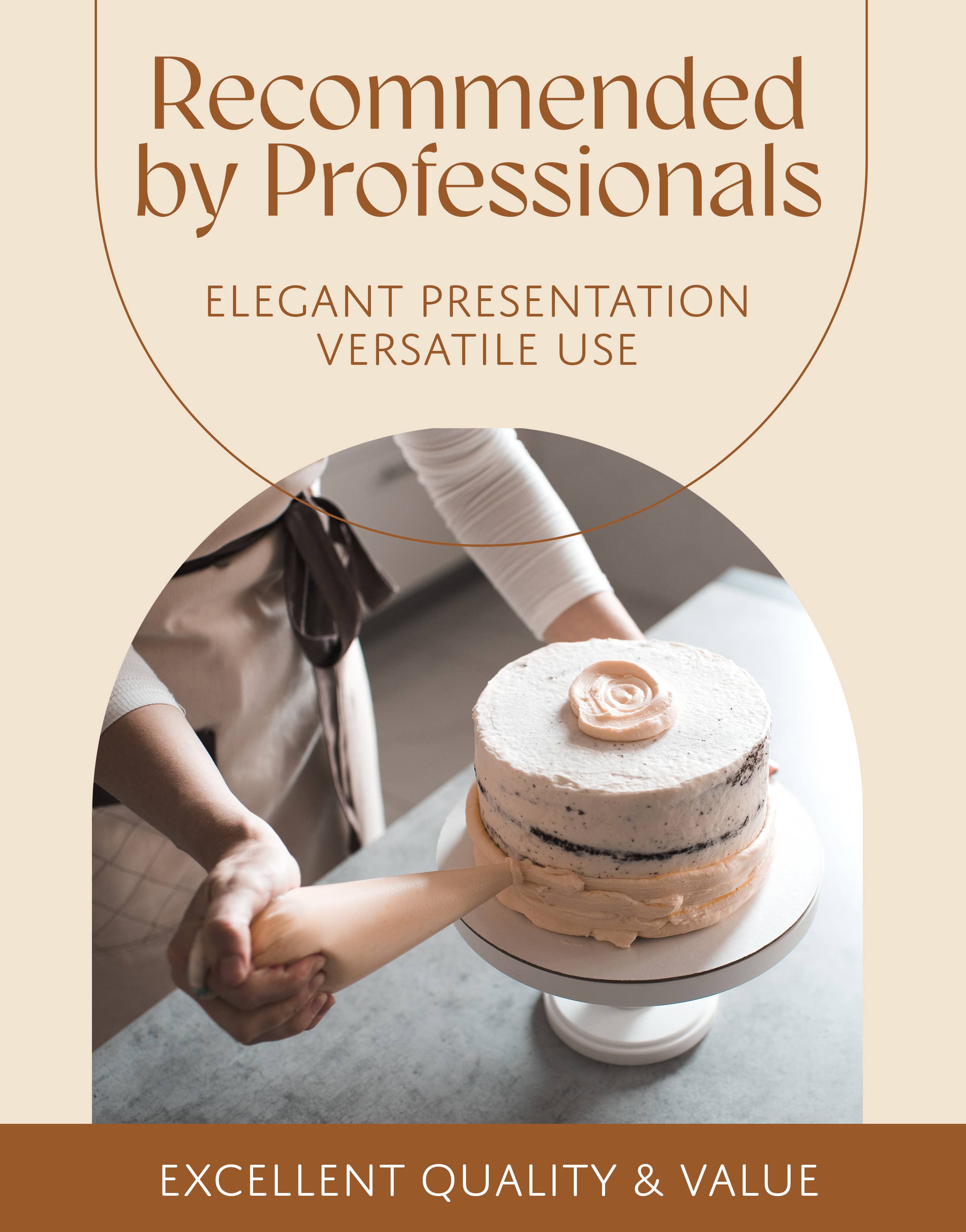 Leib Games - Wholesale Cake Stand - 4 Pcs Cake Boards, 10" Chipboard, Double-Sided Cake Circles6