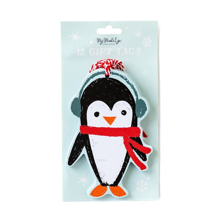 PLGT67 - Penguin Over-sized Tags for wholesale by My Mind’s Eye