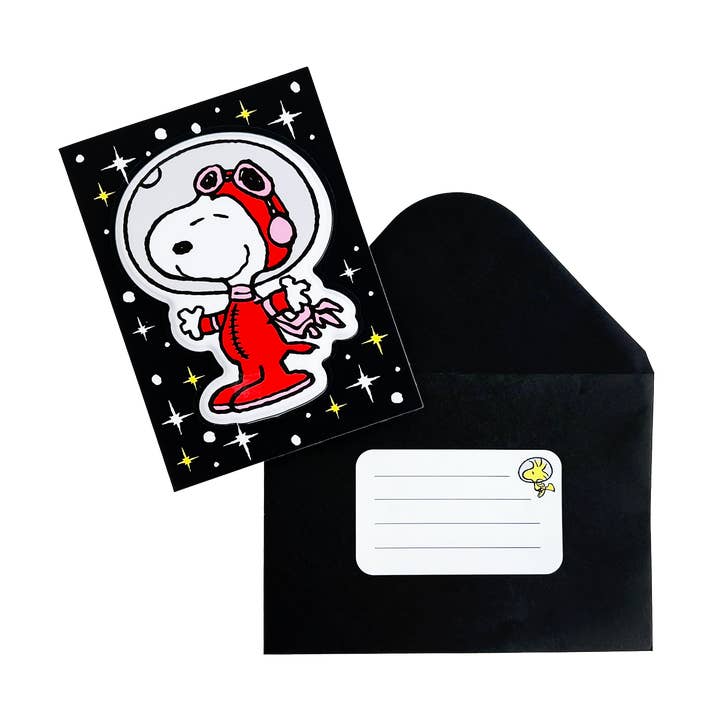 Pipsticks - Wholesale Sticker - Astronaut Snoopy BP Greeting Card1