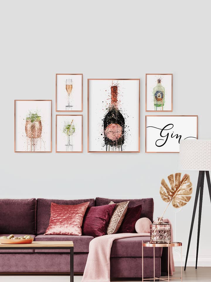 Cosmopolitan Gallery Wall Set for wholesale by We Love Prints