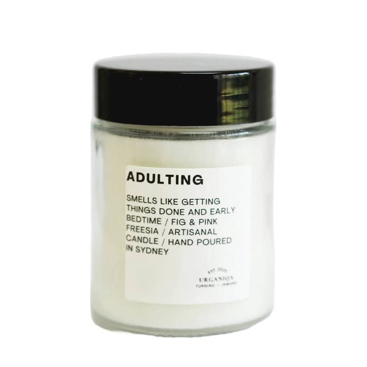 Urganiqa - Wholesale Jar/filled candle - Adulting Scented Soy Candle | Unfiltered Collection1