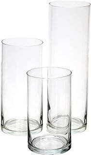 Jaz Body Essentials - Wholesale Candle Holder - Glass Cylinder Pillar Candle Holders - 3(pc) Set1