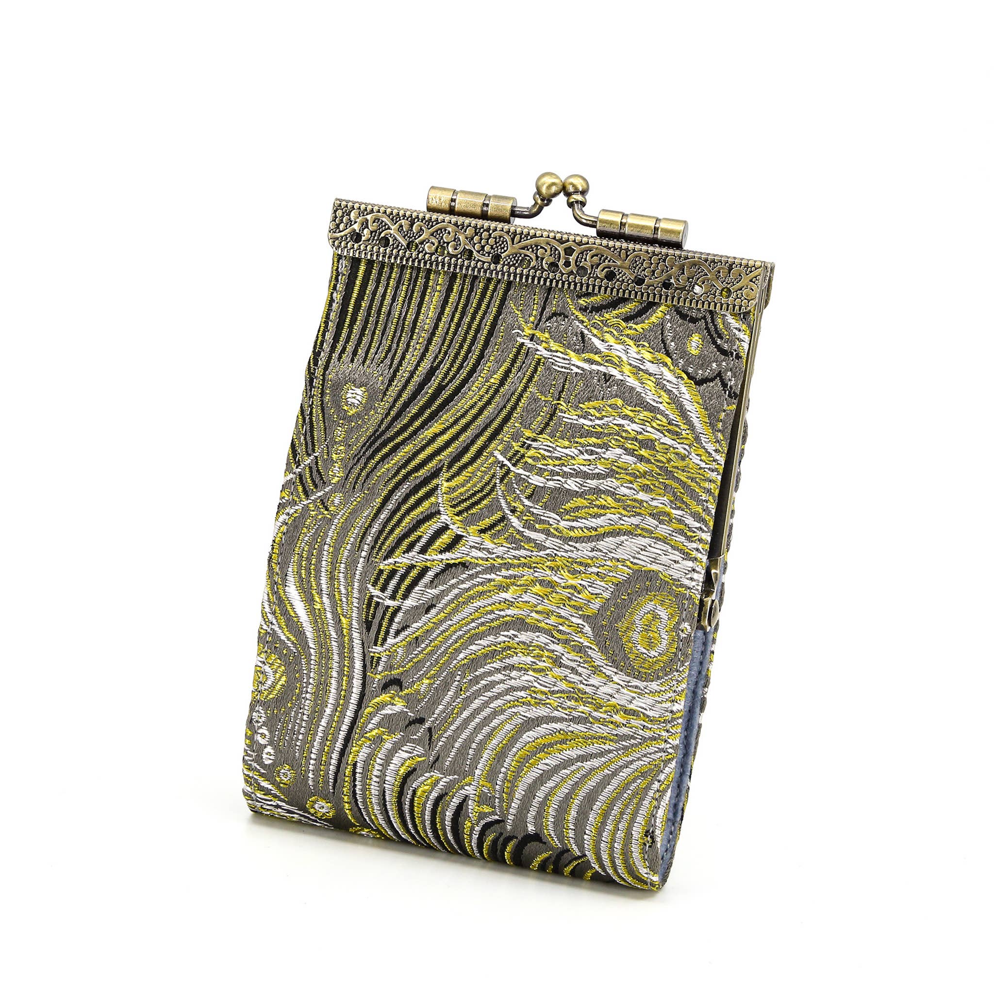 Cathayana - Wholesale Card Holder - Women's - Brocade Peacock Card Holder w/ RFID, Card Case, Card Wallet6