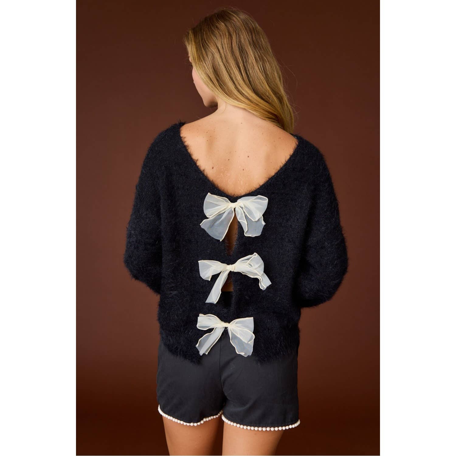 Apolline - Vente Pull en maille – femme - Pull à nœud Aria4