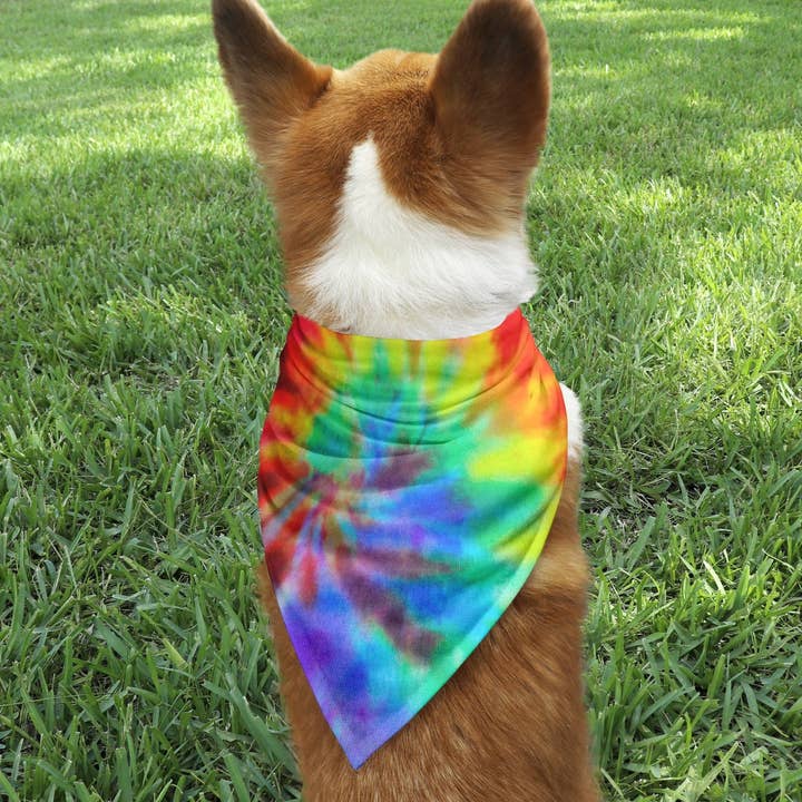 Bandana de cachorro tie dye por atacado de Potter's Printing