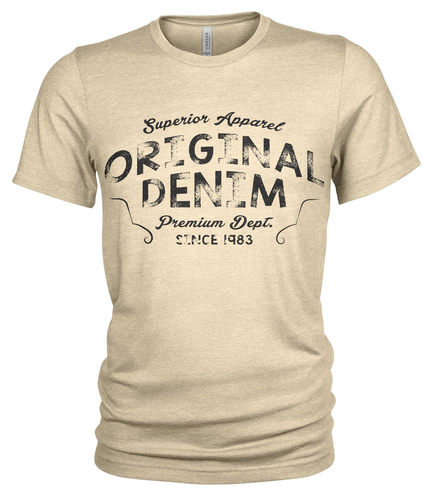 Union Made Raw Denim - Wholesale Screen Printed T-Shirt - Men's - Original Denim 100% Organic Cotton T Shirt for Men3